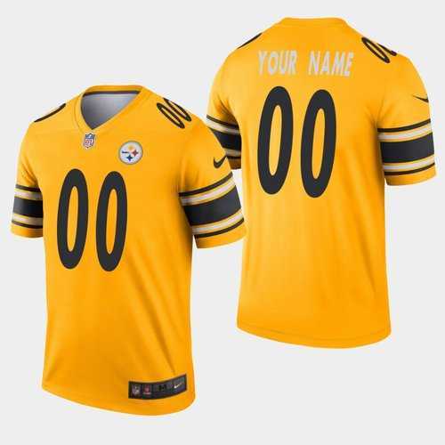 Nike Pittsburgh Steelers Customized Men's Inverted Gold Legend Jersey,We sell and wholesale Nike Pittsburgh Steelers Customized Men's Inverted Gold Legend Jersey on line form chian!